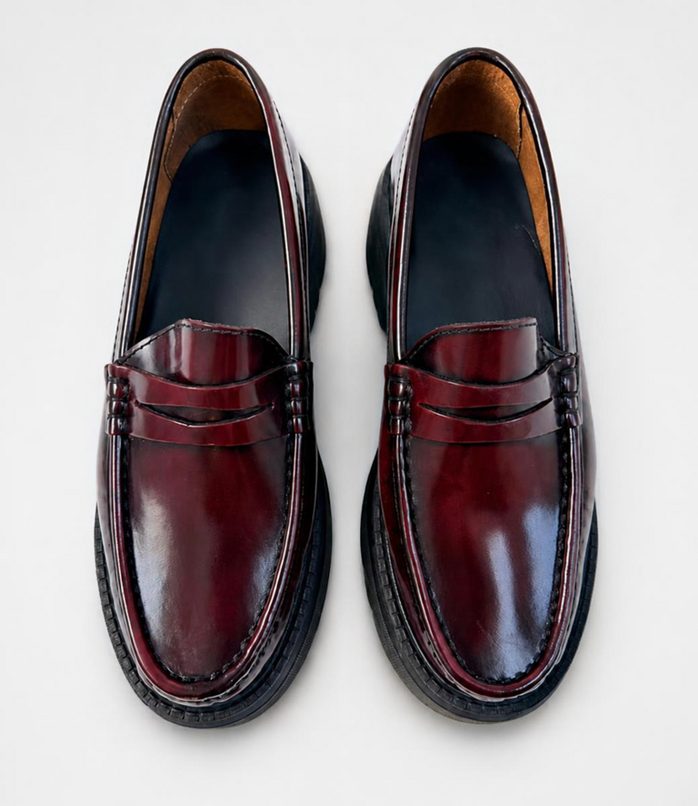 FLEUR - LOAFER HOGE ZOOL - BORDEAUX