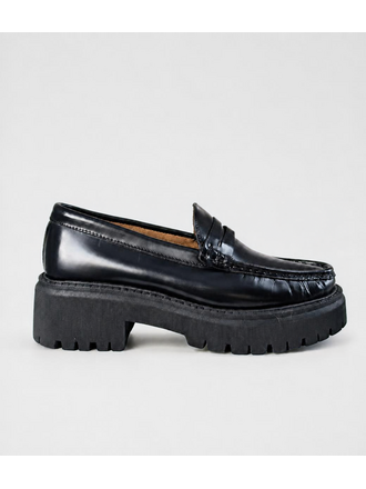 FLEUR - LOAFER HOGE ZOOL - ZWART