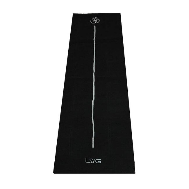 Love Generation Cotton Yoga Mat with Alignment Stripe