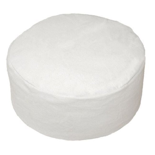 Love Generation Eco Round Meditation Cushion - Unbleached Canvas