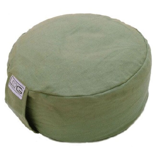 Love Generation Love Meditation Cushion - Olive Green - Yoga Cushion