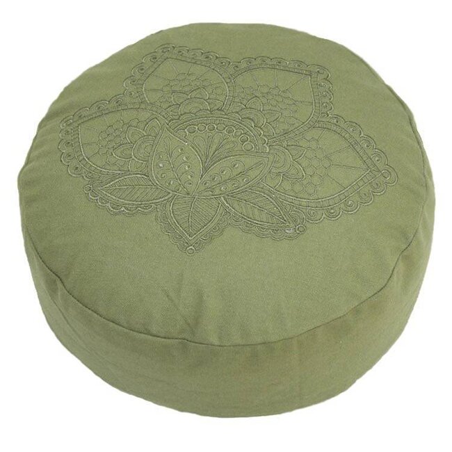 Love Generation Lotus Meditatiekussen - Groen - Yoga Kussen