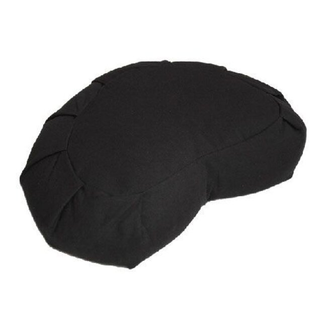 Love Generation Halbmond Meditationskissen - Schwarz