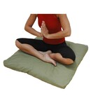 Love Generation Traditionele Zabuton MeditatieMat - Olijfgroen