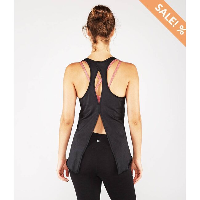 Manduka Kosha Open Back Tanktop - Zwart