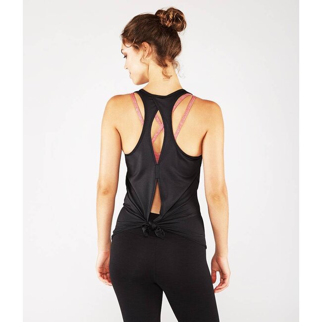 Manduka Kosha Open Back Tanktop - Zwart