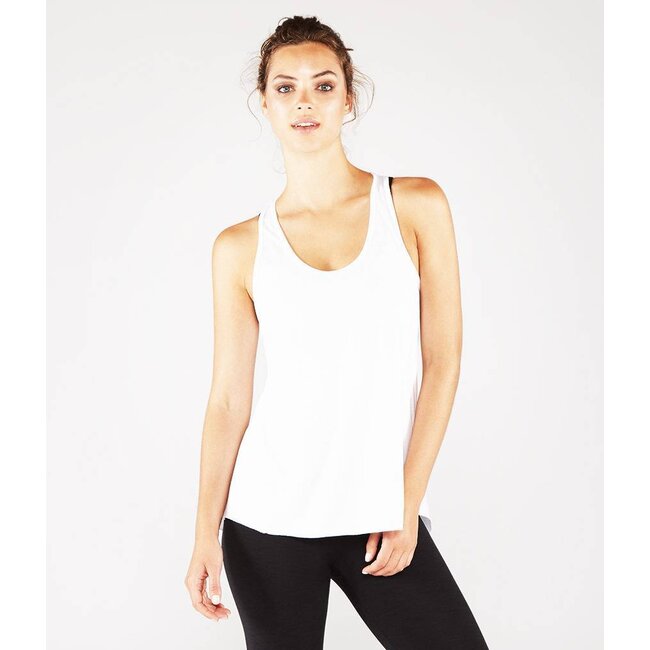 Manduka Kosha Open Back Tanktop - White