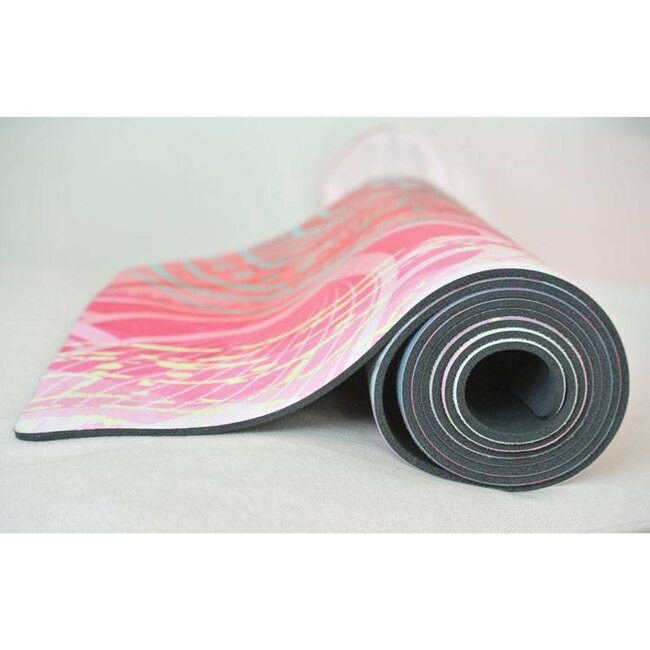 Love Generation Tie&Dye Colour Tribal Yoga Mat - Natural Rubber