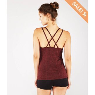 Manduka Cross Strap Yogatop - Ruby Heather xl