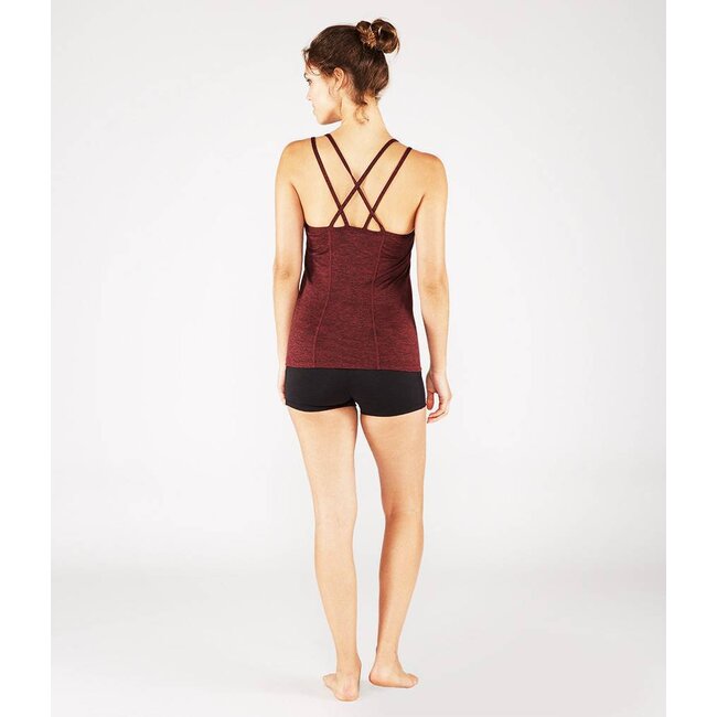 Manduka Cross Strap Cami - Ruby Heather