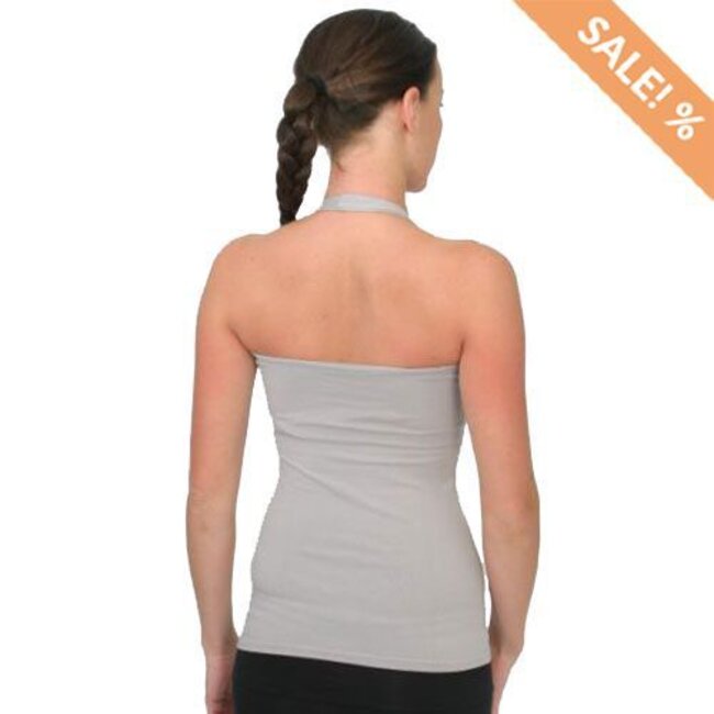 Shakti Shanti Dharunasana Halter Yoga Top - Lichtgrijs