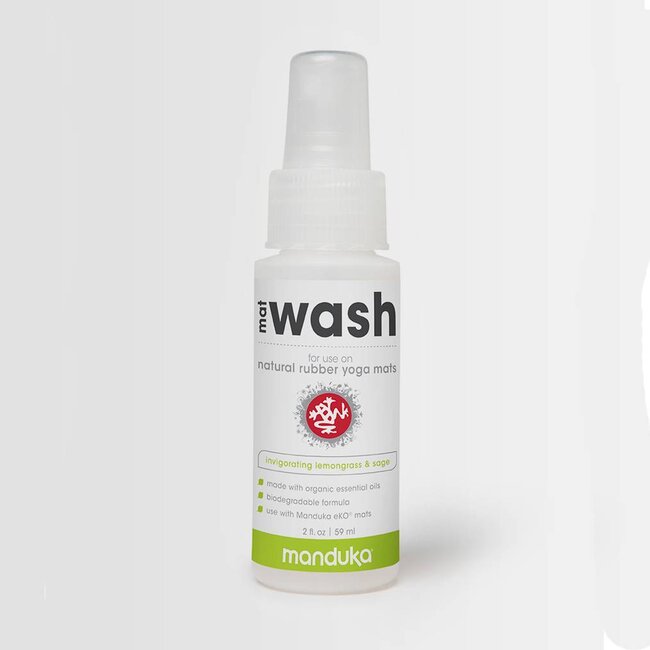 Manduka Mat Wash Travel Spray - 56 ml - voor Natuurrubber -Lemongrass & Sage