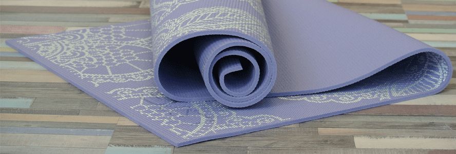 Yogamatje stroever maken;  zo gedaan... 