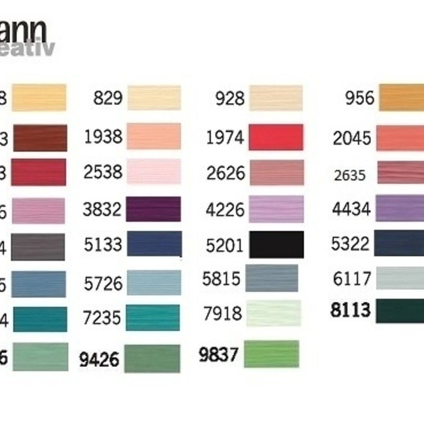 Gutermann quilt cotton thread diff. colors