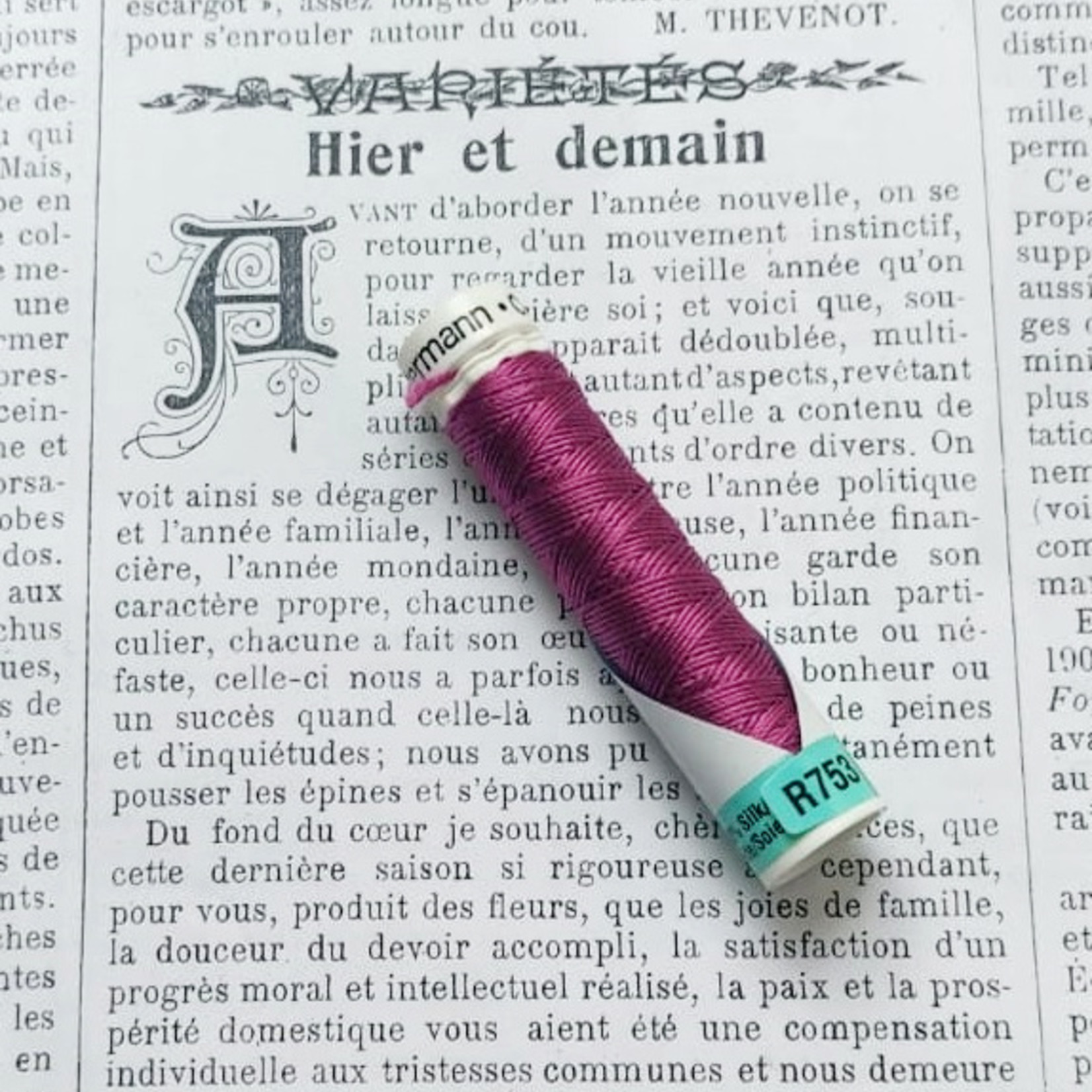 Gutermann  Silk Buttonhole Thread diff. colors