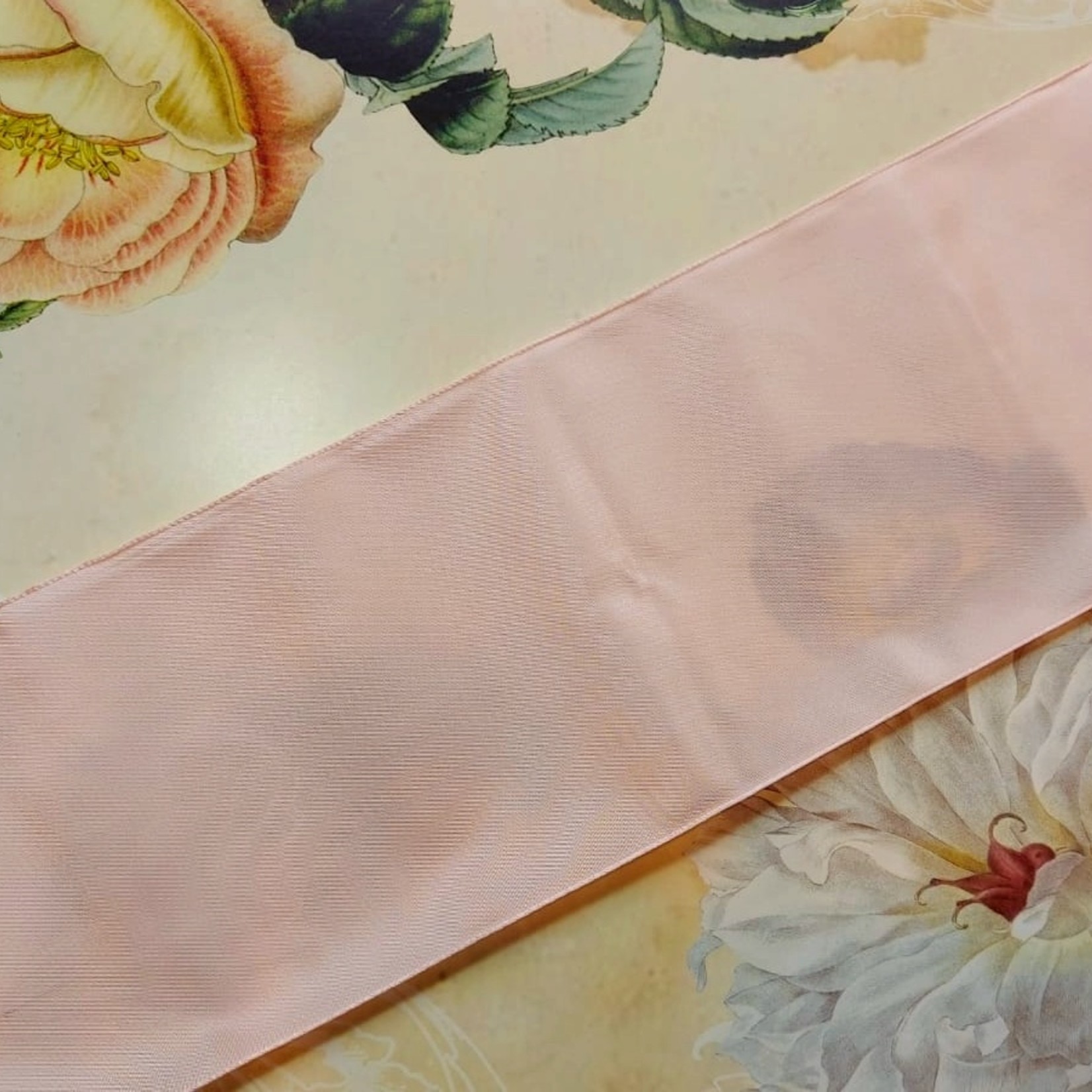 Antique Taffeta Ribbon Pink diff. widths