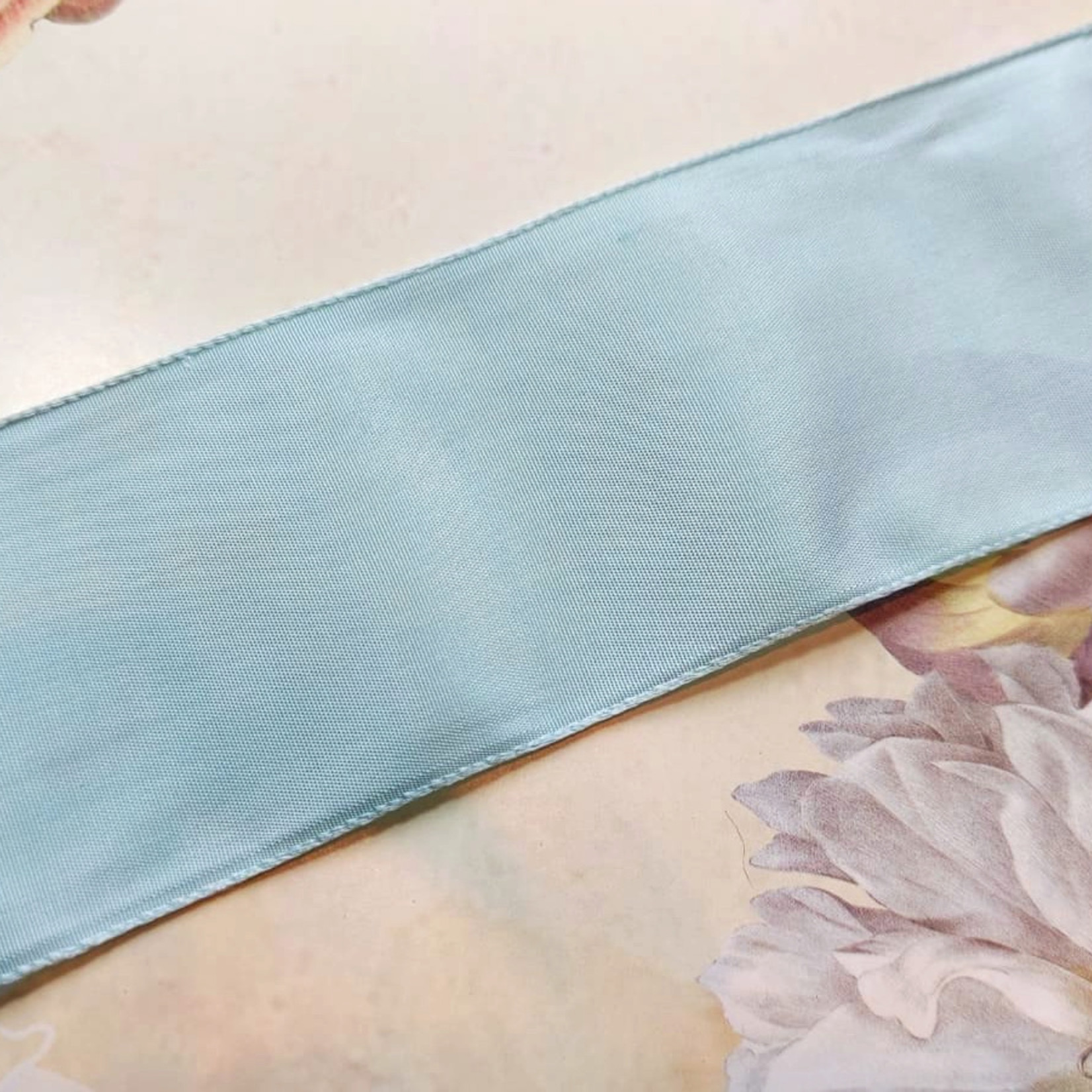 Antique Taffeta Blue Pink diff. widths