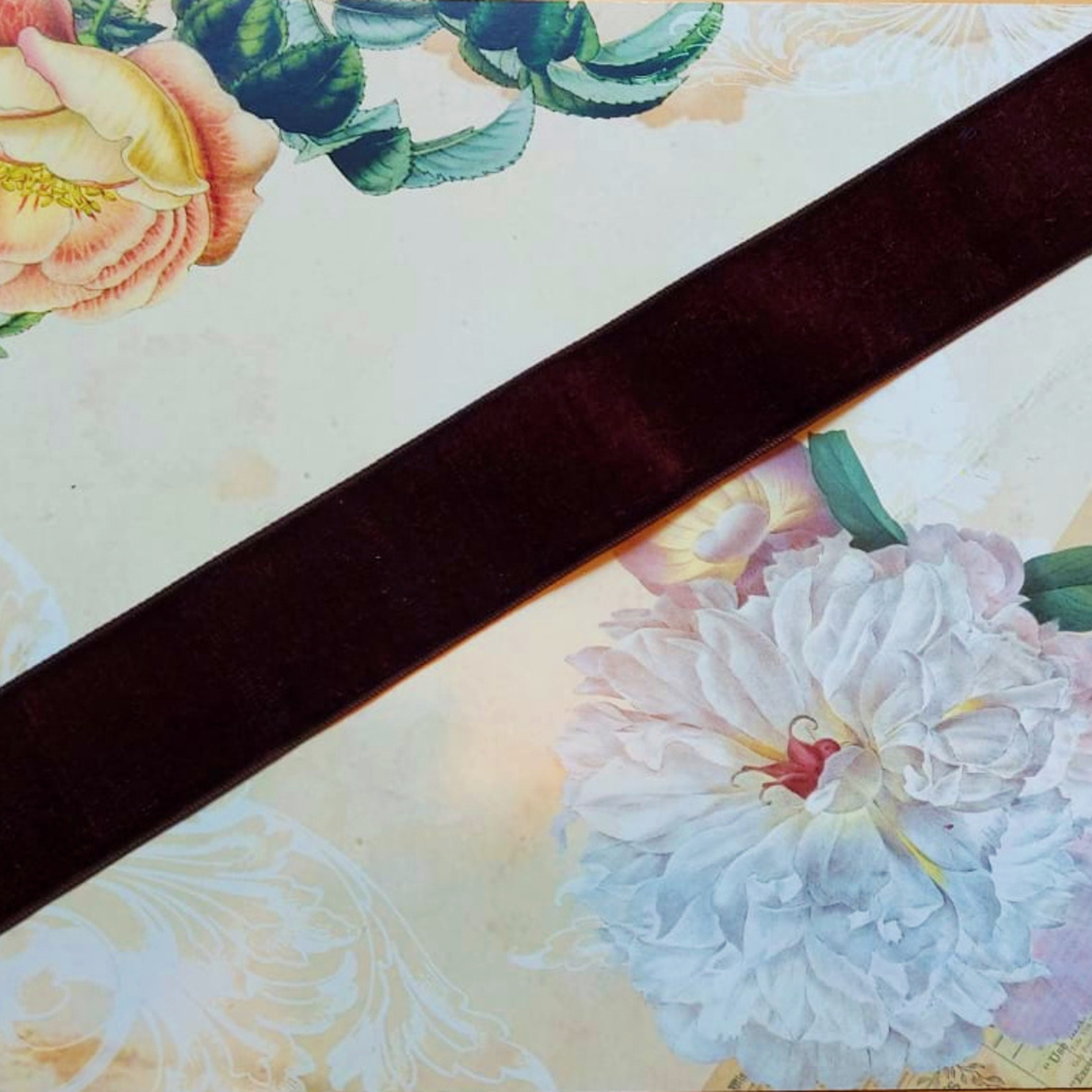 Antique Velvet trim Brown 80.289