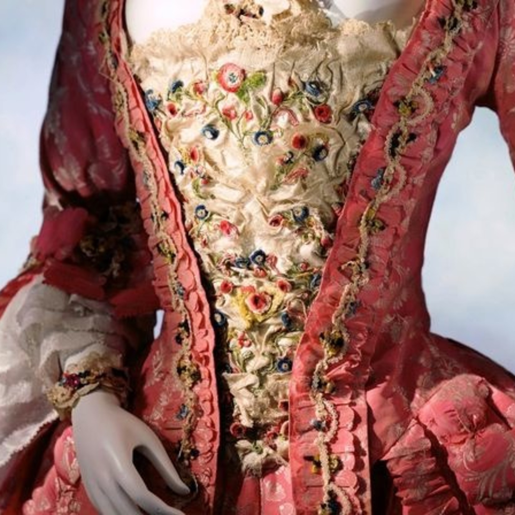 18e eeuws geinspireerd Bloemenband versch. kleuren