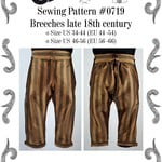 Black Snail Patterns Black Snail Patterns Breeches late 18th century