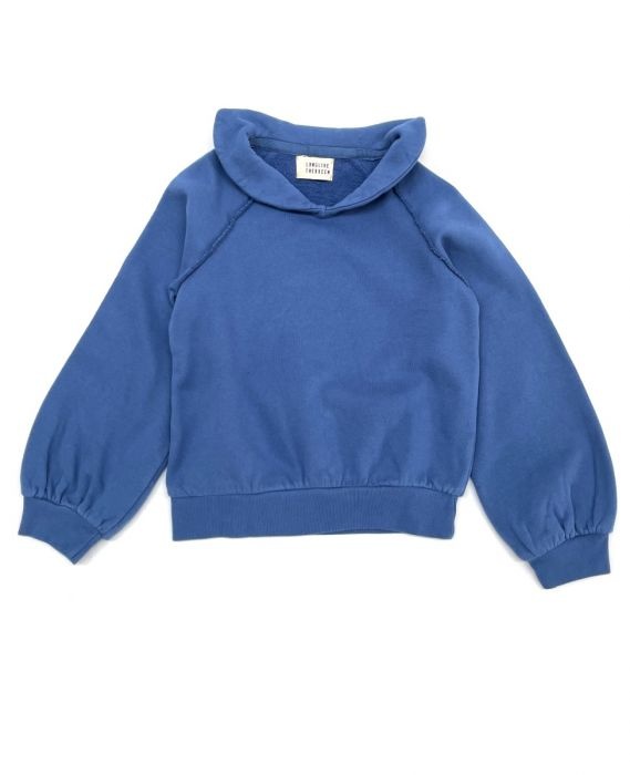 Sweater with collar blue-1