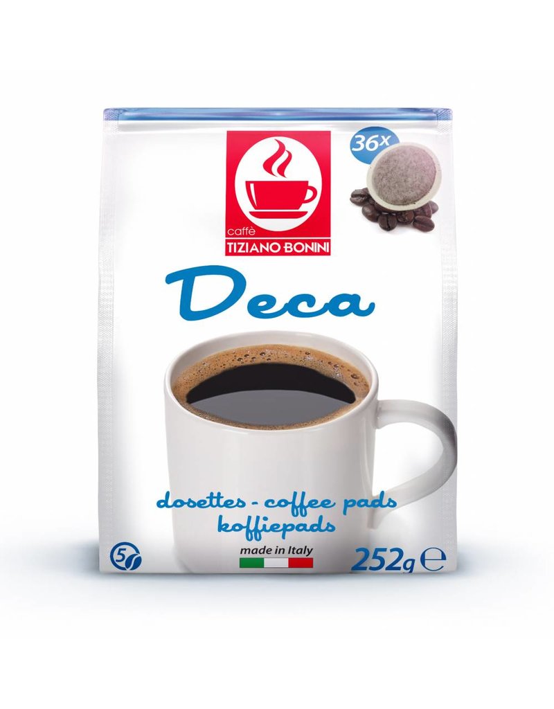 Caffè Bonini SENSEO - CAFEÏNEVRIJE (Decaffeinato) - 36 koffiepads BONINI