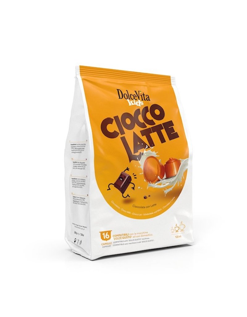 DolceVita DOLCE GUSTO - CIOCCOLATTE (Chocolat au lait) - 16 capsules DOLCE VITA