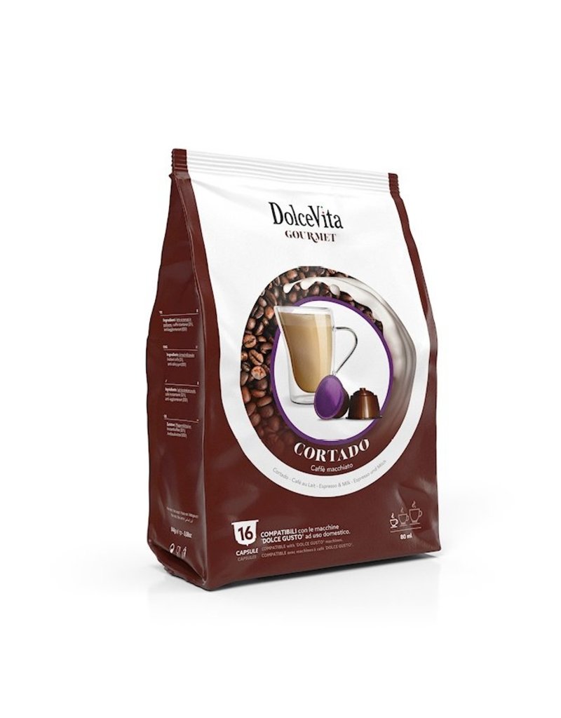 DolceVita DOLCE GUSTO - CORTADO (Macchiato sans sucre) - 16 capsules