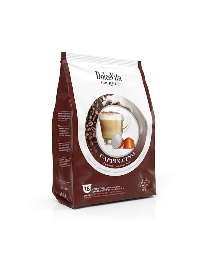 DolceVita DOLCE GUSTO - CAPPUCCINO (Café au lait en 1 capsule) - 16 capsules