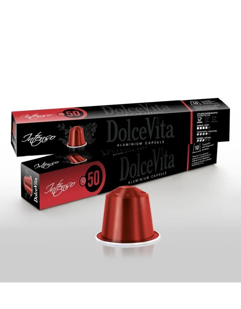 DolceVita NESPRESSO - INTENSO - 10 capsules (aluminium)