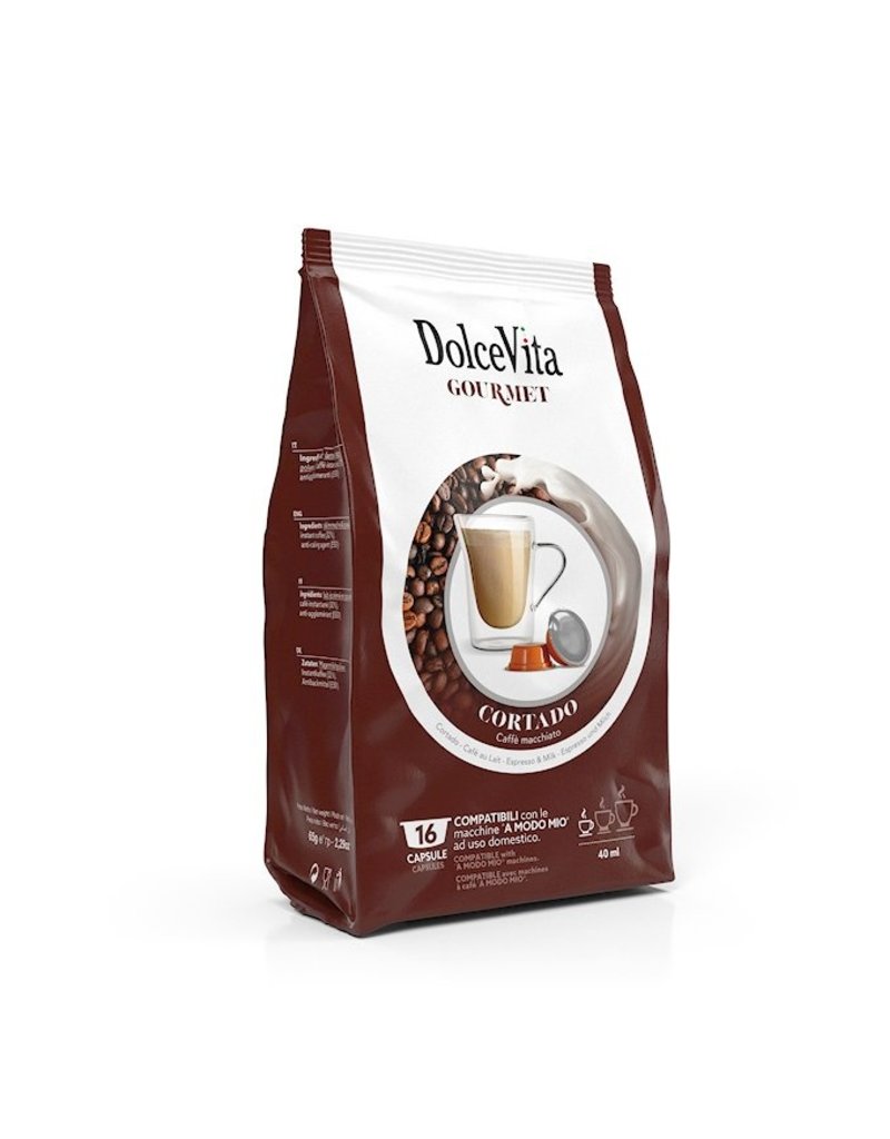 DolceVita A MODO MIO - MACCHIATO ZONDER SUIKER (Cortado) - 16 capsules DOLCE VITA