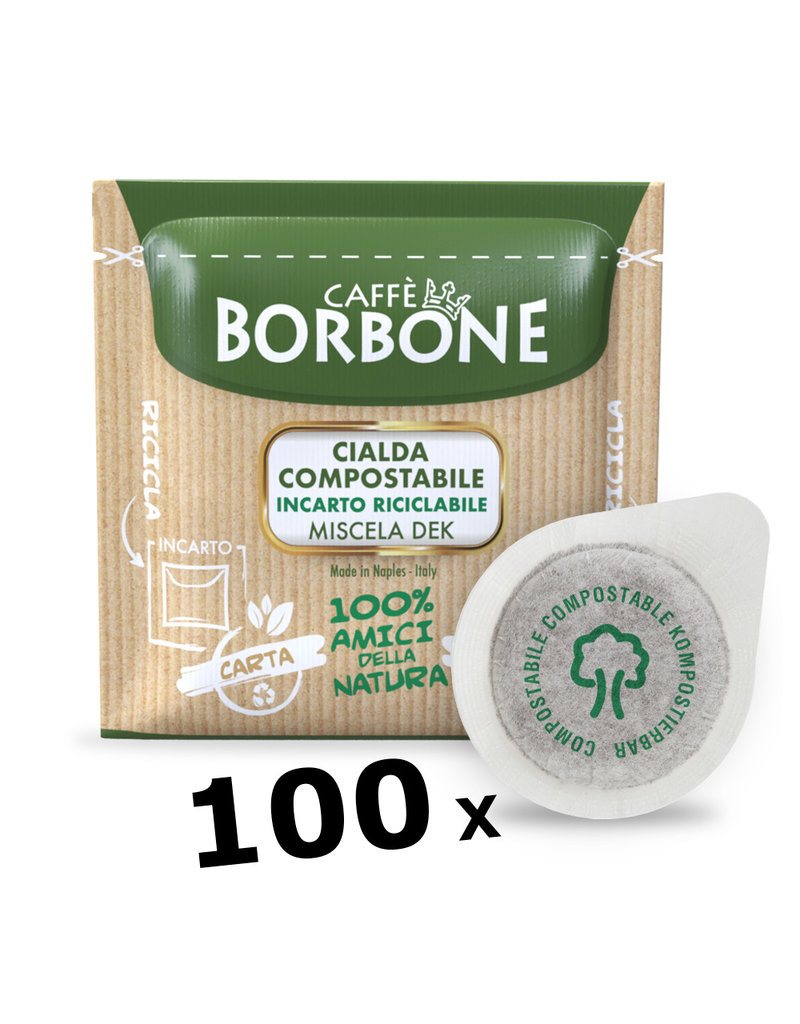 Caffè Borbone ESE44 - DEK - 100 dosettes BORBONE