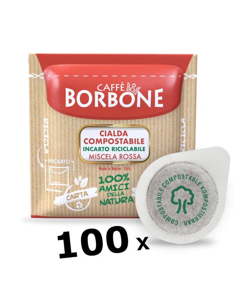 Caffè Borbone ESE44 - ROSSA - 100 koffiepads BORBONE