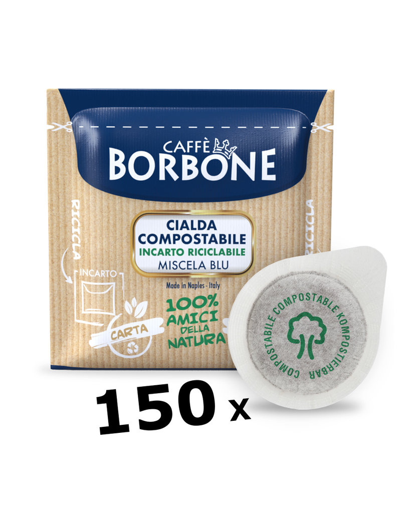 Caffè Borbone ESE44 - BLU - 150 dosettes BORBONE