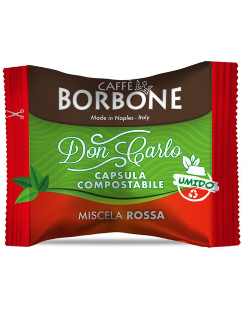 Caffè Borbone A MODO MIO - DON CARLO ROSSA - 50 capsules compostables BORBONE