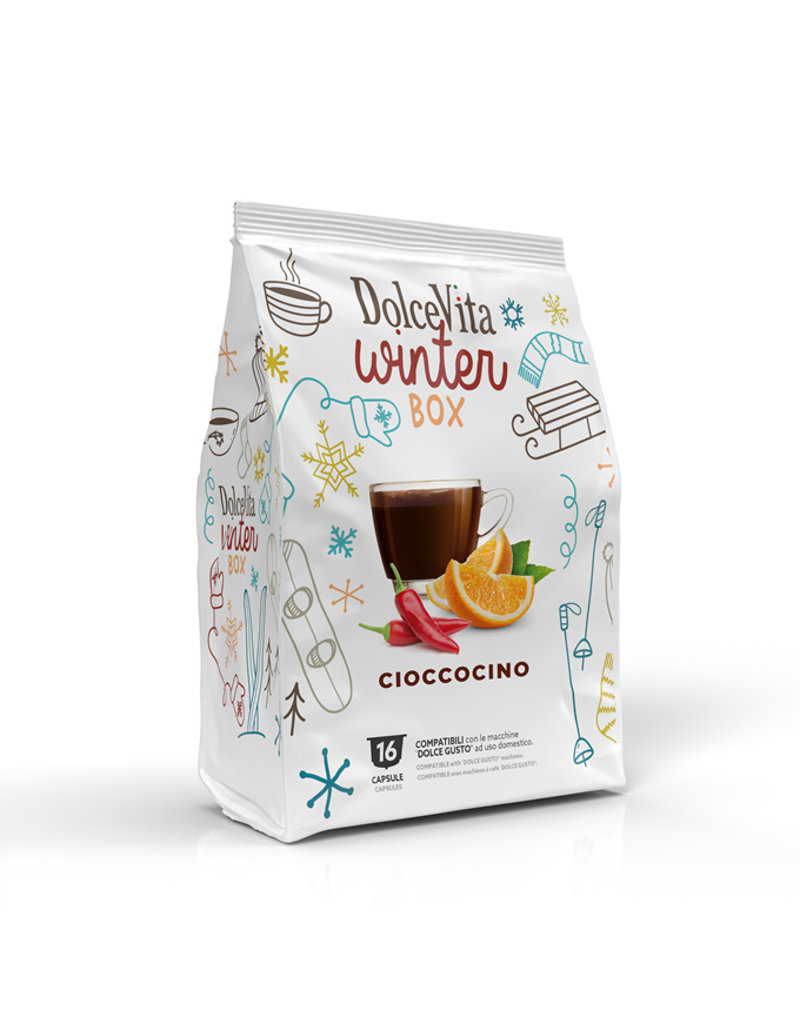 DolceVita DOLCE GUSTO - CIOCCOCINO (Chocolat orange et piment) - 16 capsules