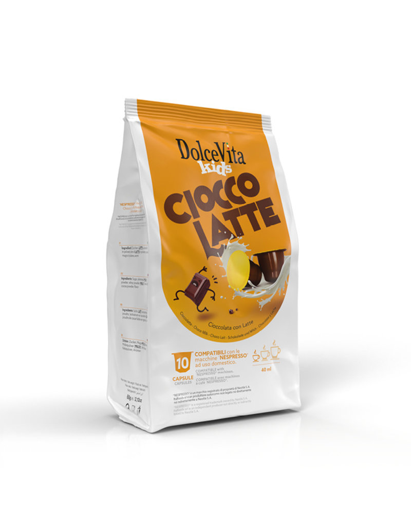 DolceVita NESPRESSO - CIOCCOLATTE (Chocolat au lait) - 10 capsules