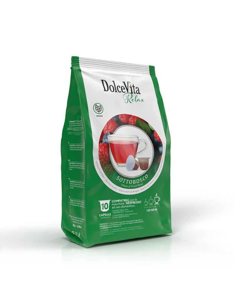 DolceVita NESPRESSO - SOTTOBOSCO (Tisane fruits des bois) - 10 capsules