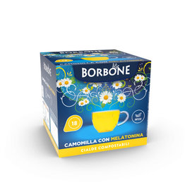 Caffè Borbone ESE44 - CAMOMILLA CON MELATONINA (Camomille avec mélatonine) - 18 dosettes BORBONE