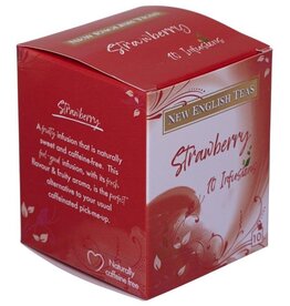 New English Tea TISANE FRAISE - Boîte de 10 sachets