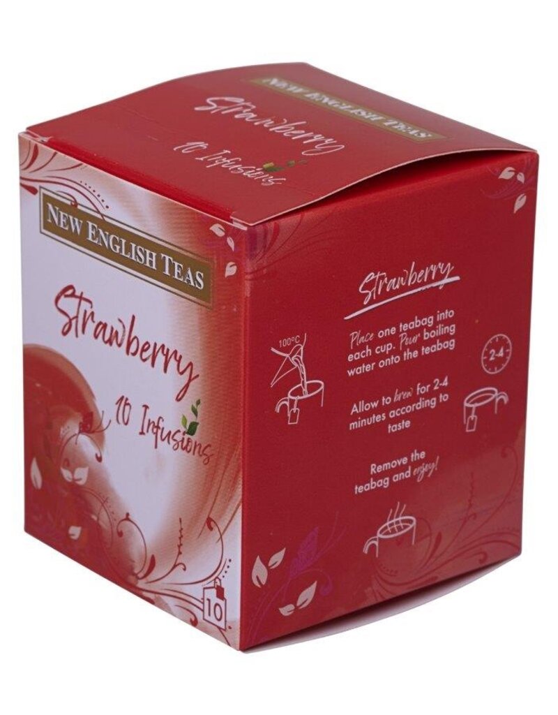 New English Tea TISANE FRAISE - Boîte de 10 sachets