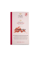 Dolfin CHOCOLAT NOIR - CRANBERRIES & GRAINES GRILLÉES - 70g