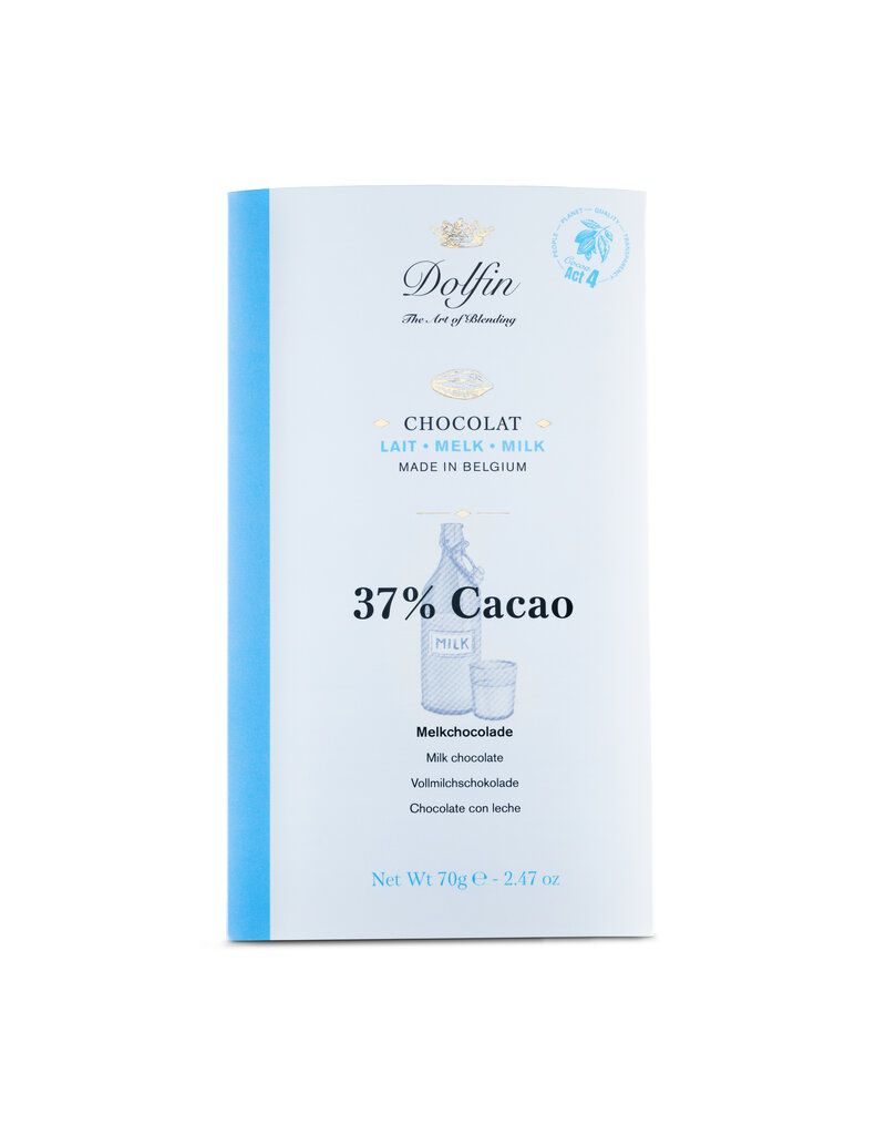 Dolfin CHOCOLAT LAIT - 37% CACAO - 70g