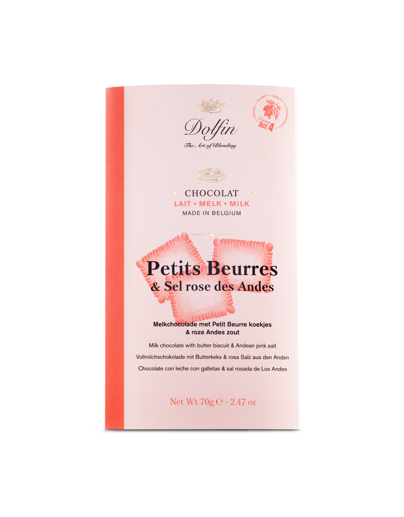 Dolfin CHOCOLAT LAIT - PETITS BEURRES & SEL - 70g