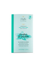 Dolfin CHOCOLAT NOIR - 60% FEUILLES DE MENTHE - 70g DOLFIN