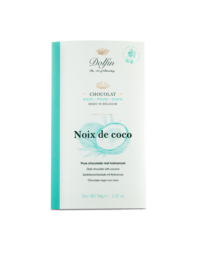 Dolfin CHOCOLAT NOIR - NOIX DE COCO - 70G
