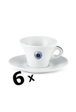 Caffè Borbone X6 TASSES À CAPPUCCINO (Blanc) - BORBONE