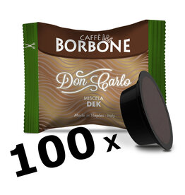 Caffè Borbone A MODO MIO - DON CARLO DEK (Décaféiné) - 100 capsules BORBONE