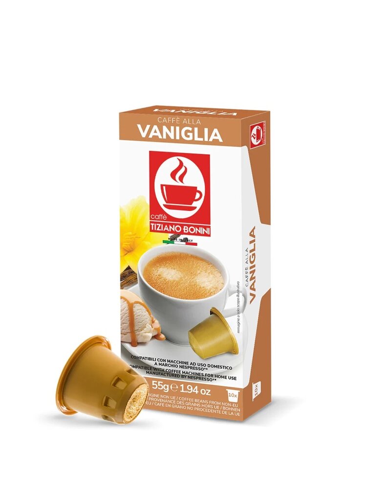 Caffè Bonini NESPRESSO - CAFÉ AROMATISÉ VANILLE (Vaniglia) - 10 capsules BONINI