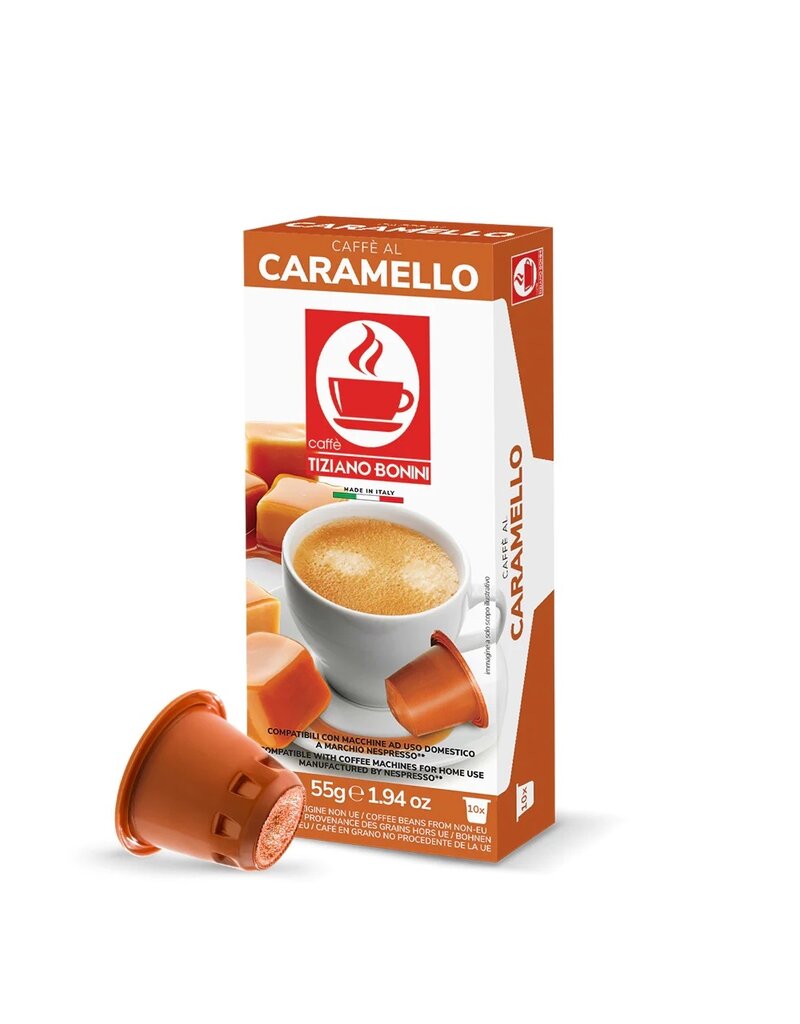 Caffè Bonini NESPRESSO - CAFÉ AROMATISÉ CARAMEL (Caramello) - 10 capsules BONINI